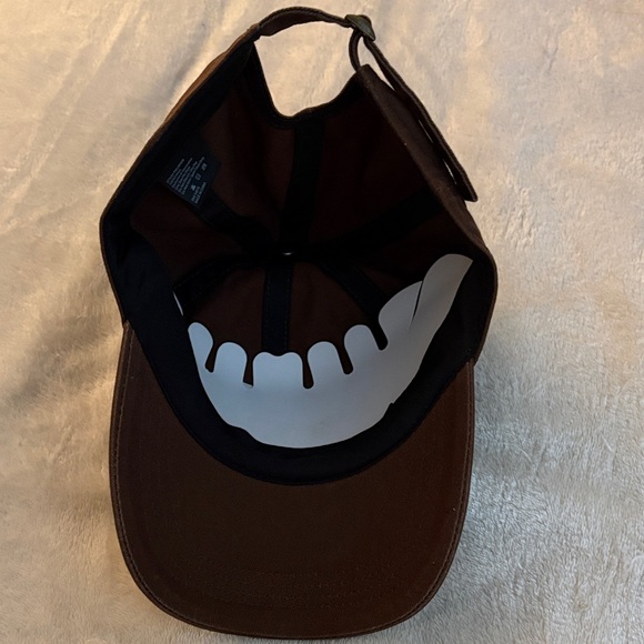 David and Young Brown Baseball Cap with Bookish Text - Picture 5 of 6